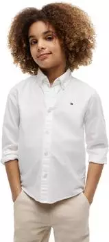 Tommy Hilfiger Flag Oxford Shirt LS Regular Fit (KB0KB10192) wei&szlig;
