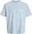 Jack & Jones JORNORREBRO TYPO TEE SS CREW NECK SN JNR T-Shirt (12284057) hellblau/weiß