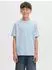 Jack & Jones JORNORREBRO TYPO TEE SS CREW NECK SN JNR T-Shirt (12284057) hellblau/weiß