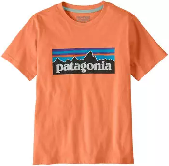 Patagonia P-6 Logo Kids Shirt (62148) peach sherbet
