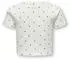 Only KOGBELLA LIFE SHORT AOP S/S TOP JRS NOOS Regular Fit Kurzarm Top (15346421) cloud dancer/schwarz