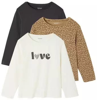 Vertbaudet Basic T-Shirts 3er-Pack (341016174) anthrazit