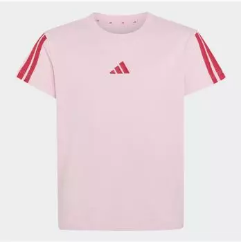 Adidas Essentials Kids T-Shirt mit Rundhalsausschnitt (KQ9039) clear pink/power pink
