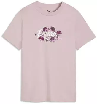 Puma ESS NATURE 20 GRAPHIC TEE G Regular Fit misty pink