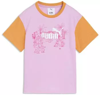 Puma x DORA THE EXPLORER Relaxed Graphic T-Shirt (637619_47) mauve glow pink