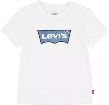 Levi's LVN My First Batwing Tee T-Shirt mit Logo Stickerei (9EM318) weiß