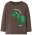 Name It NMMNEDIN NREG TOP BOX PB Langarmshirt Regular Fit schoko/grün/schwarz/weiß
