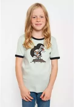 Logoshirt Der kleine Maulwurf Juhu T-Shirt (080-0369/165) hellblau/dunkelblau
