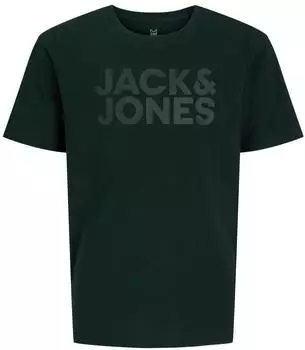 Jack & Jones JJECORP Rundhals Shirt Regular Fit (12152730) scarab print:big tonal