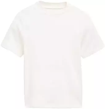 Tom Tailor Kinder Basic T-Shirt mit Rippstruktur (1041065) weiß