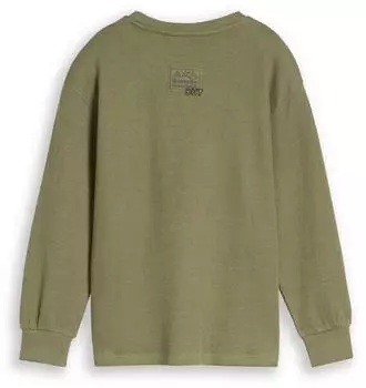 Tom Tailor Oversize Langarmshirt in Strick-Optik tree moss green