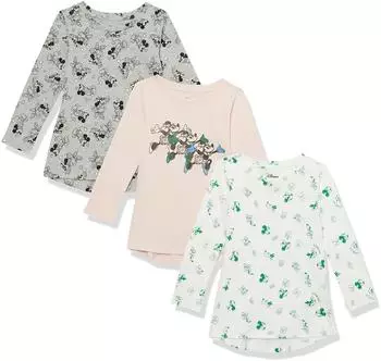 Amazon Essentials AE1813134LS Langarm-Tunika-Shirts, 3er-Pack minnie joy