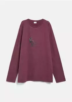 s.Oliver Longsleeve mit Print (2181291) bordeaux
