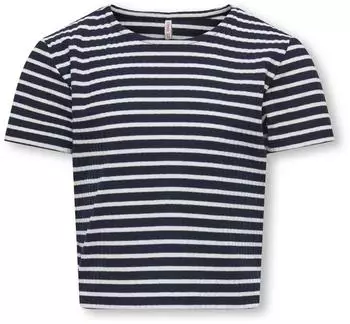 Only KOGNELLA Gestreiftes K/A O-Ausschnitt Top (15339709) dunkelblau