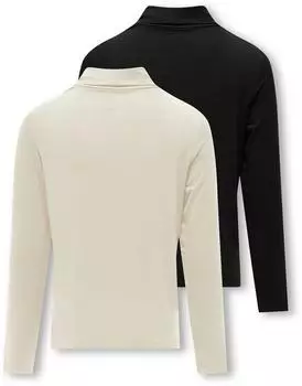 Only KOGLELA L/S Rollneck Top 2-Pack