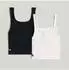 G-Star NORDIC TOP SL 2-PACK Crop Top Slim Fit weiß/dk schwarz