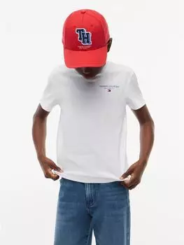 Tommy Hilfiger Interlock Boxy C-NK SS Tee T-Shirt (60088635) hellblau/kirschrot/wei&szlig;
