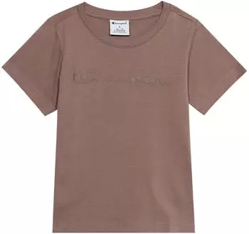 Champion Script Logo Langarm T-Shirt für Kinder (307324) schoko/braunmeliert