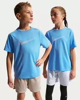 Nike B NK DF MULTI SS TOP HBR T-Shirt (IF2430-497) football blau/wei&szlig;