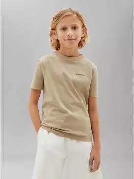 Calvin Klein Small Chest Inst.Logo SS T-Shirt Regular Fit (48620842) humus