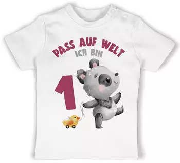 Shirtracer Baby T-Shirt 1. Geburtstag (PV-65181558) weiß