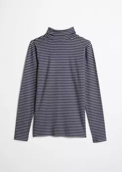 Marc O'Polo Geringeltes Rollkragenshirt (47908840) night blau