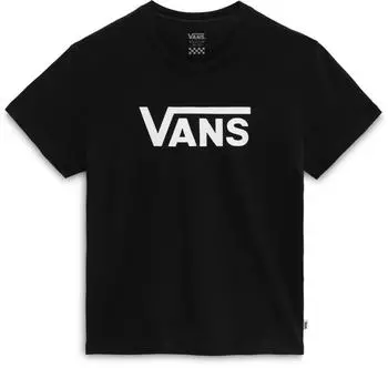 Vans Classic Drop V SS Crew Tee-B Kinder T-Shirt mit Rundhalsausschnitt (VN000KRYY28) schwarz/weiß
