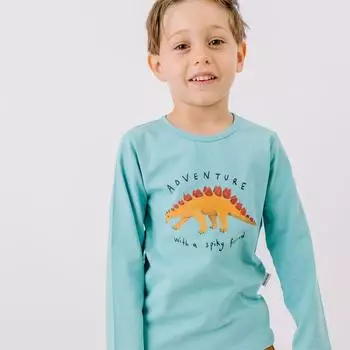 Walkiddy Langarmshirt mint stegosaurus