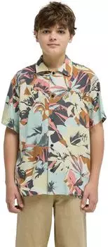 Quiksilver Safe Paradise Beach Shirt (EQBWT03417) garden glade interact floral