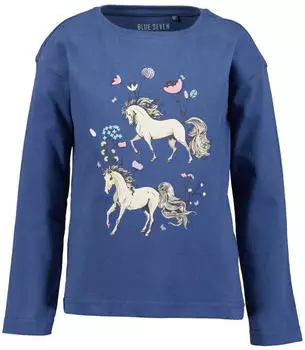 Blue Seven Longsleeve mit Print "High Speed" (47311161) jeansblau