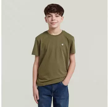 G-Star BASE R T SS T-Shirt Kids (D30841-01-H685) dark khaki