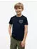 Tommy Hilfiger Outline Flag Logo Jersey T-Shirt (KB0KB10590) dark blue