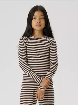 Name It NMFSURAJA XSL LS TOP NOOS creme/dunkelbraun