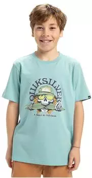 Quiksilver Ev Skull Feast T-Shirt (EQBZT04850-bgw0) aquifer
