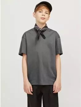 Jack & Jones JJEURBAN Rundhalsshirt Loose Fit castlerock/dunkelgrau