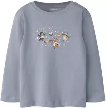 Name It NMMVICTOR LS NREG TOP Langarmshirt Regular Fit (74283868) tradewinds print:space