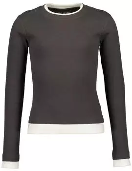 Blue Seven Langarmshirt mit Stehkragen anthrazit