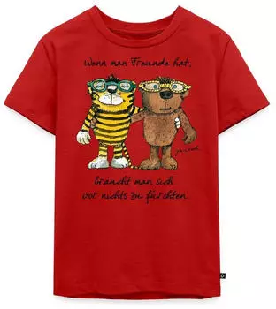 spreadshirt Janosch Kinder Premium T-Shirt (S205909) rot