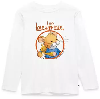spreadshirt Leo Lausemaus Kinder Premium Langarmshirt weiß