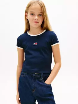 Tommy Hilfiger T-Shirt mit Rundhalsausschnitt (KG0KG09066C1G) dark night navy