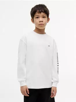 Tommy Hilfiger Long-Sleeve Organic Cotton T-Shirt (KB0KB04141) navy/rot/wei&szlig;