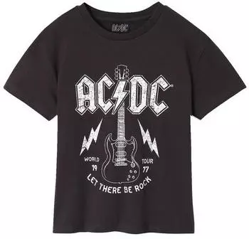Vertbaudet Mädchen T-Shirt ACDC anthrazit