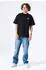 Garcia Q263406 Rundhalsshirt mit kleinem Frontprint (Q263406) hellblau/schwarz