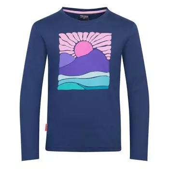 Trollkids Girls Falketind Longsleeve (894) mystic blue