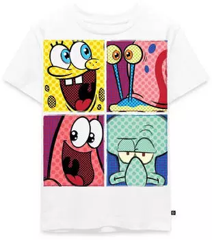 spreadshirt Spongebob Schwammkopf Premium T-Shirt (D306073558) naturweiß