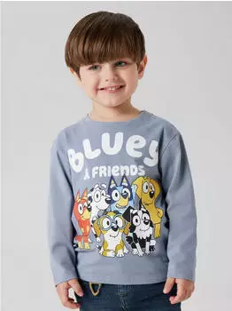 Name It Bluey Langarm Oberteil (13248215) blau/taubenblau/gelb/weiß