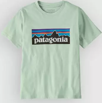 Patagonia P-6 Logo T-Shirt kurzarm thin ice (Junior) (62148-THI)