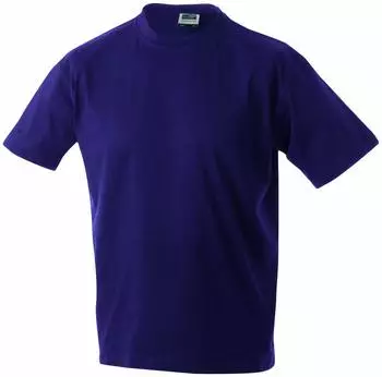 James & Nicholson Rundhals T-Shirt kurzarm aubergine (Junior) (JN019-69848)