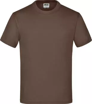 James & Nicholson Rundhals T-Shirt kurzarm braun (Junior) (JN019-69860)