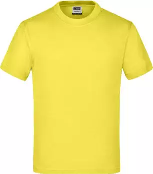 James & Nicholson Rundhals T-Shirt kurzarm gelb (Junior) (JN019-70022)